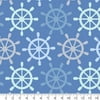 David Textiles Blizzard Fleece Ship Wheels 60" Fabric