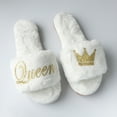 thumbnail image 4 of Sandalias Flurry personalizadas para mujer, sandalias de casa para mujer, regalo de cumpleaños, mejor amiga, boda, novia, dama de honor, regalos, 1 par, 4 of 4