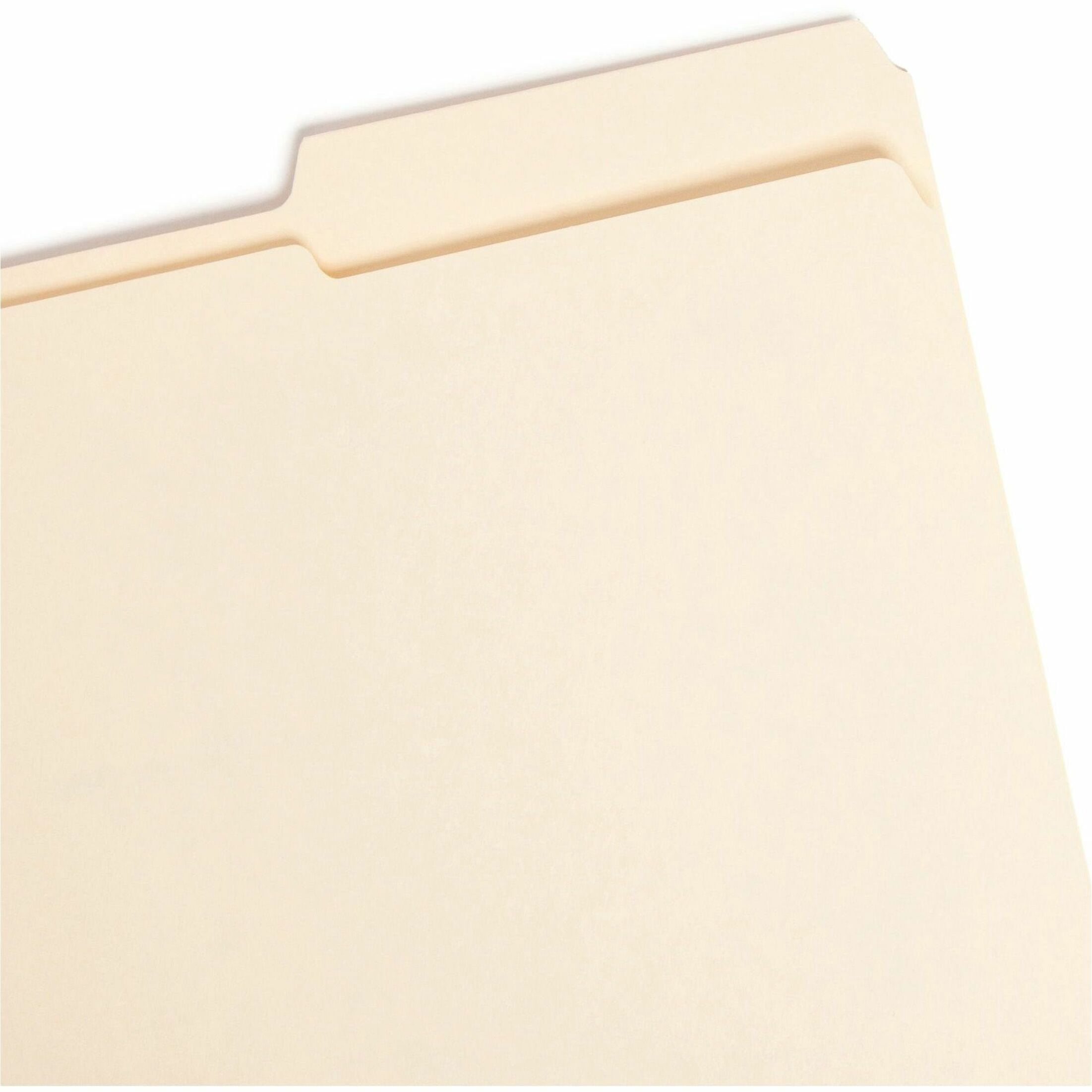 Smead File Folders, Reinforced 2/5-Cut Right Posit