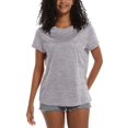 thumbnail image 1 of Haut d'Été pour Femmes à Séchage Rapide, Manches Courtes, Col Rond, Décontracté, Sport, Surdimensionné, Mode, Taille TG, 1 of 6