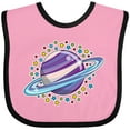 thumbnail image 3 of Inktastic Planet Saturn with Stars Boys or Girls Baby Bib, 3 of 4