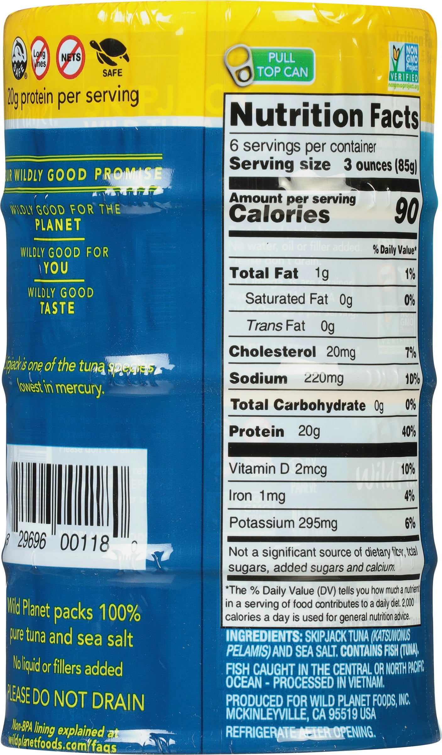 Wild Planet Tuna Skipjack Wild 4 Pack (Pack of 12)