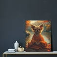 thumbnail image 5 of Rateoe Maple Leaf Meditating Chihuahua Pattern Decorative Picture – Unique Modern Wall Art, Ready-to-Hang Canvas Print for Home (Vertical), 5 of 6