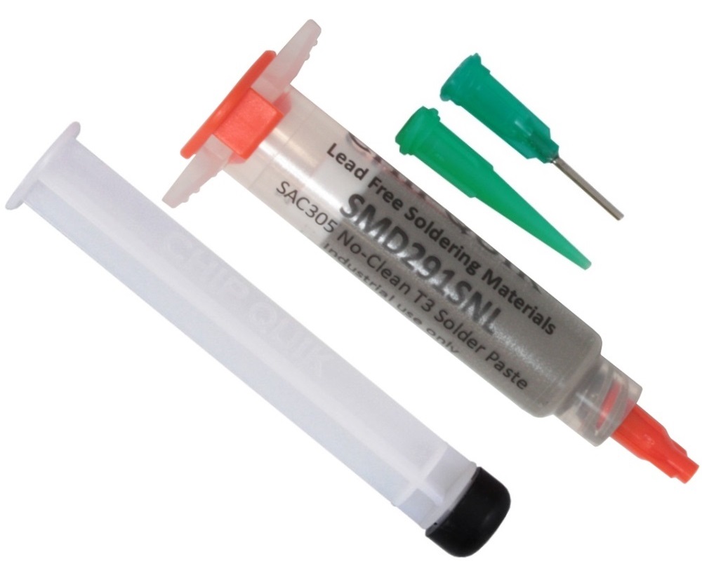 Chip Quik SMD291SNL Solder Paste No Clean LeadFree 5cc Syringe