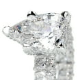 thumbnail image 3 of First Jewel Captivating 2.4 Ct Pear Cut Hidden Halo Eternity Band Diamond Ring for Her - Crafted with Beautiful Lab-Created Simulated Diamonds in 14K White Gold Over - Ideal for Proposals and Gift, 3 of 6