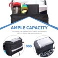 thumbnail image 5 of AQeqjD | Bolsa impermeable para manillar de bicicleta, cesta con pantalla táctil, nevera, bolsa frontal con malla (negro, 21,5 x 13,5 x 16,5 cm), 5 of 5