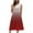 Red, variant on Summer Dresses for Women 2025, Fashion Women's Dresses Summer Casual Round Neck Sleeveless Solid Beach Sundresses Boho Dress(Black,S)