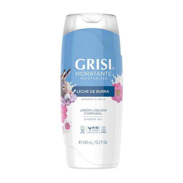 Jabón líquido corporal Grisi leche de burra hidratante 450 ml