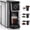 Black, variant on Jesslyn 3 in 1 Single Serve Coffee Maker: Coffee Machine Compatible with K Cup Capsules & Grounds, Instant Coffee Pot, Tea Maker Brewer - Removable 50 oz Water Reservoir, 120V 1150W, Black