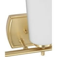thumbnail image 6 of Adley Collection Three-Light Satin Brass Etched Opal Glass New Traditional Bath Vanity Light, 6 of 14