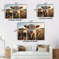 thumbnail image 4 of Designart "Gentle Cattle Family II" Animals Metal Wall Art Set, 4 of 5