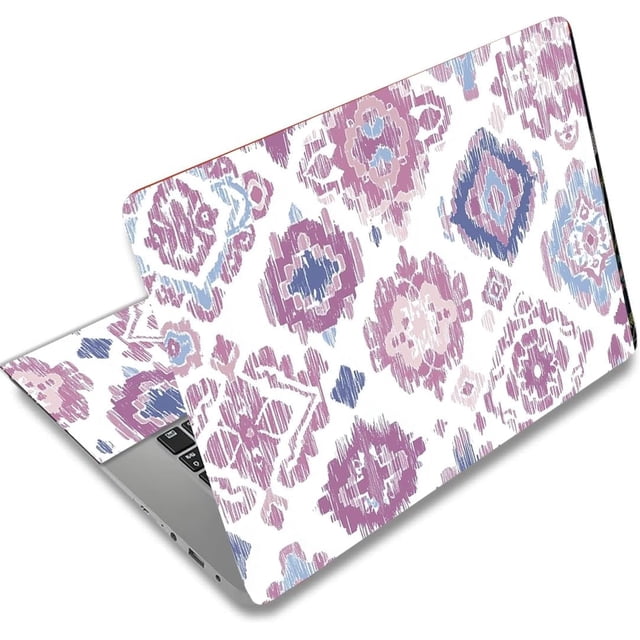 Laptop Skin Stickers Laptops Cover Decals Notebook PC Computer Art Protector Universal Reusable Waterproof Vinyl Art Decal Fits 12-15.6 inch Pink Watercolor Style Tribal Pattern