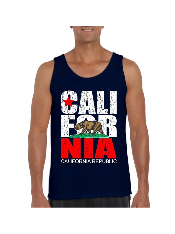 - Men's Tank Top for Men, up to Men Size 3XL - California Cali