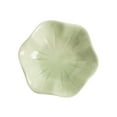 thumbnail image 4 of yuksok Ceramic Trinket Tray Flower Shape Spoon Holder Decorative Plate Key Bowl Dish for Trinket Daughter Kitchen Birthday Gift Light Green, 4 of 7