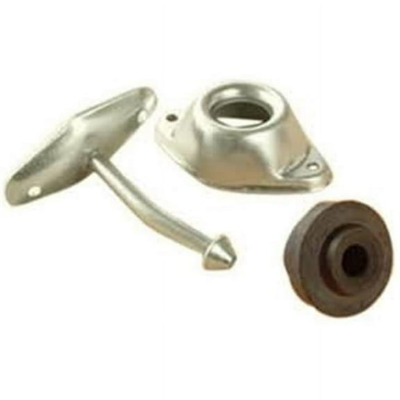 3 in. Angled Entry Door Holder - Metal Plunger