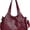 Red, variant on Sunyuer Vintage Hobo Bag for Women - Large Capacity Crossbody Shoulder Handbag with Multi Pockets, 3-Way Carry, Adjustable Strap
