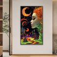 thumbnail image 2 of Diamante AB parcial Likrtyny Diosa el cielo nocturno 40 * 70 CM Tamaño del lienzo 45 * 75 CM, 2 of 9