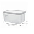 thumbnail image 2 of FONDOTIN White Plastic Pet Food Container with Seal Lid and Transparent Design for Food Storage, 2 of 6