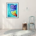 thumbnail image 3 of Cuadros Decorativos Serie de pintura de diamantes abstractos 5D patrón de mosaico de Wdftyju corazón de amor de diamante redondo completo decoración del hogar artesanía de arte artesanal hecha, 3 of 9