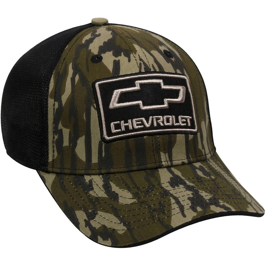 Chevrolet Camo Hat Adult Male, Mossy Oak Original Bottomlands/Black ...