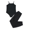 thumbnail image 1 of Zpanxa Ensembles pour Tout-Petites Filles Camisole Sans Manches à Col Rond et Ensemble Pantalon Long 10 Ans, 1 of 3