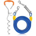 thumbnail image 1 of Cable de amarre para perros Petbobi de 15 m, resistente, con resorte, 1 of 6