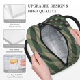 thumbnail image 4 of Defioc Jungle Green Camo USA Flag Print LunchBag for Women and Men - Leakproof Cooler Tote Bag Organizer - Reusable Lunch Box for Office/Picnic/Hiking/Beach, 4 of 6