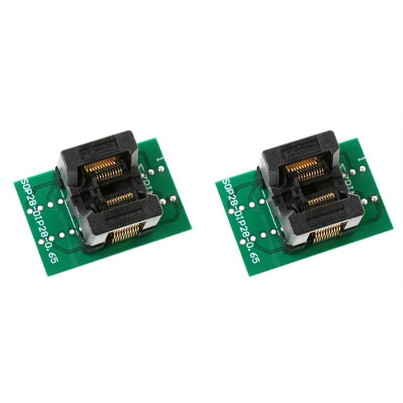 2X TSSOP20 Burn Block SSOP20 Chip Test Socket Programming Adapter OTS28-0.65-01