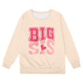 thumbnail image 4 of Wxolcjlv Toddler Girls Halloween Pumpkin Split Hem Hoodie Letter Print Long Sleeve Casual Fleece Top, Sizes 3-14, 4 of 4