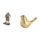 thumbnail image 5 of Figura decorativa de un caballero europeo y un pájaro dorado, ideal como adorno de escritorio para la entrada, la sala de estar, la oficina o como dec, 5 of 8
