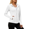 thumbnail image 3 of Women's UPF 50+ Lightweight Athletic Jacket Sun Protection Full Zip Long Sleeve Shirts Hiking Running Athletic Shirt Outdoor Pockets, 3 of 7
