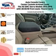 thumbnail image 2 of Auto Console Covers- Fits the GMC Sierra 2015-2018 (All Models and trims with Front Bucket Seats and 5 passenger seating) Center Console Armrest Lid Cover Fleece Fabric-Light Gray, 2 of 2