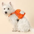 thumbnail image 4 of Fashionable Pet Carrier Outdoor Travel Pet Backpack with Harness Collar Portable Dog Training Treat Pouch Snack Reward Bag Poop (Orange,S), 4 of 7