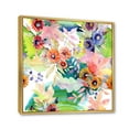 thumbnail image 3 of Designart 'Wildflowers and Vibrant Wild Spring Leaves II' Traditional Framed Canvas Wall Art Print, 3 of 5