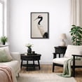 thumbnail image 3 of Framed Canvas Print Crane Bird Wall Art Minimalist Modern Decorative for Living Room Bedroom - 16"x24" BLACK, 3 of 8