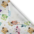 thumbnail image 4 of Ambesonne Cartoon Valance Pack of 2, Owls Face Expressions, 54"X12", Multicolor, 4 of 5