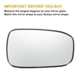 thumbnail image 3 of Reemplazo de vidrio del espejo retrovisor izquierdo y derecho de Unique Bargains 1 Pcs, vidrio blanco no calefaccionado con respaldo para Honda Accord, 3 of 6