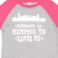 thumbnail image 4 of Inktastic Memphis Tennessee Someone Loves Me Skyline Boys or Girls Toddler T-Shirt, 4 of 5