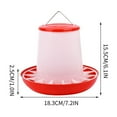 thumbnail image 2 of Plastic Chicken Feeder with Lid and Handle - 1kg to 11kg Capacity, Hanging or Ground Use, 1PC Poultry Feeder Tool for Chicks and Hens, 2 of 2
