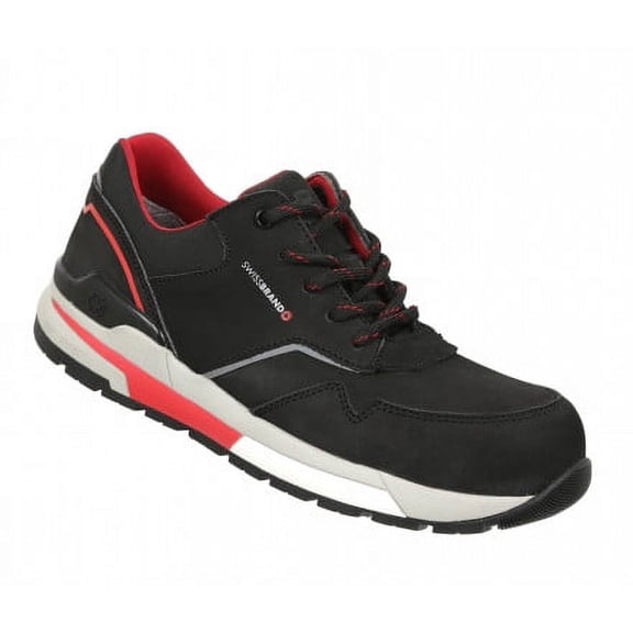 Swissbrand Coira Men's Safety Sneakers | Leather | Black color