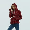 thumbnail image 4 of Defitshape Women's Long Sleeve Fashion Hoodie Sweatshirt Soft Top Thermal Lined Thick Cotton Printed Pocket Drawstring Patterned9 Large, 4 of 4