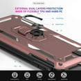 thumbnail image 2 of LeYi for iPhone SE Case, iPhone SE 2022/2020 Case, [Military-Grade] Protective Phone Case with Magnetic Metal Kickstand for iPhone SE 3rd/ 2nd Gen, Rose Gold, 2 of 9