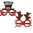 thumbnail image 2 of Juego de 6 vasos navideños divertidos, juego de marcos para vasos para fiesta de Navidad, árbol de Navidad, gorros de Papá Noel, vasos novedosos, decoración con purpurina para adultos y niños, 2 of 5