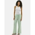 thumbnail image 2 of No Boundaries Cotton Pull-On Wide-Leg Beach Pants, Women's, 2 of 5