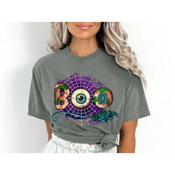 Women's Boo Halloween T-Shirt, Comfort Colors Brand Shirt