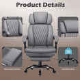 thumbnail image 6 of Waleaf Office Chair with Footrest,90-165°Reclining Ergonomic High Back Computer Desk Chair Lumbar Support for Home Office, 6 of 7