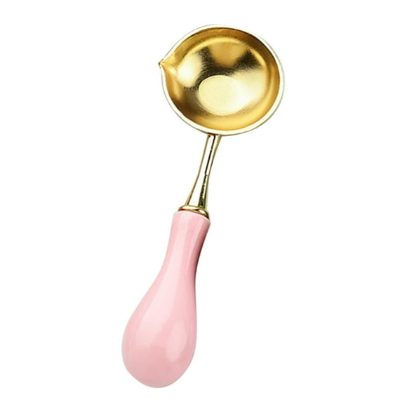 simhoa Stainless Steel Sealing Spoon for Seal Stamp Envelope Crafts Pink