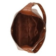 thumbnail image 3 of Time and Tru Women's Shively Faux Leather Bucket Handbag, Cognac, 3 of 5