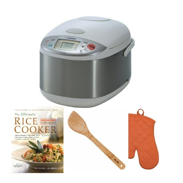 Zojirushi NS-YAC18 Umami Micom 10-Cup (Uncooked) Rice Cooker/Warmer Bundle