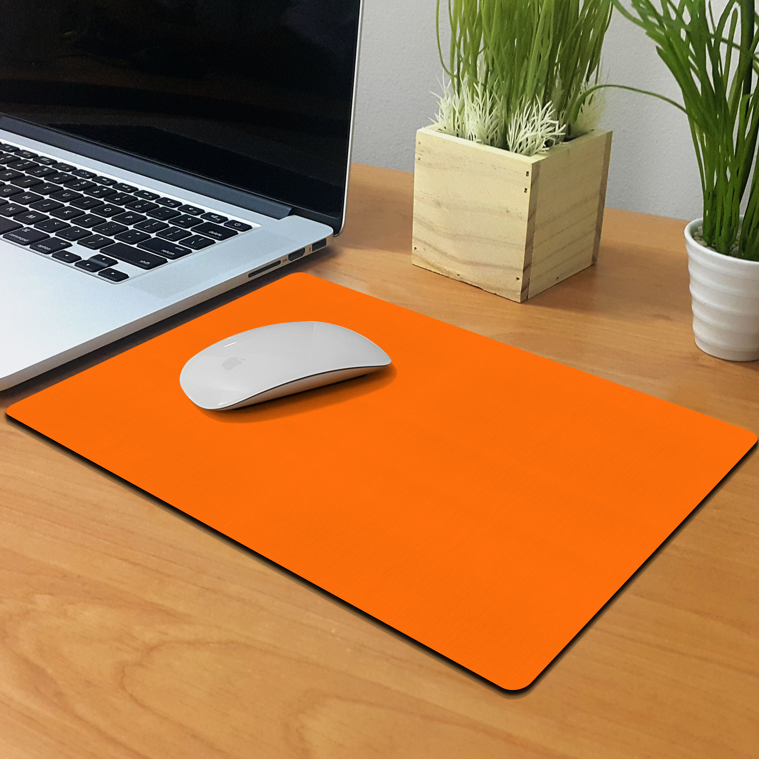 WIRESTER Super Size Rectangle Mouse Pad, Non-Slip X-Large Mouse Pad for Home, Office, and Gaming Desk - Solid Orange - image 4 of 5